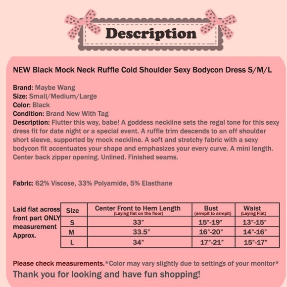 Black Mock Neck Ruffle Cold Shoulder Bodycon Dress - Picture 8 of 8